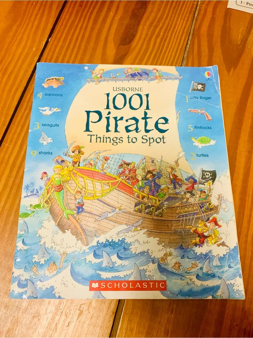 Born Pirates Coloring & Activity Book with 1001 pirate book & Plush Parrot